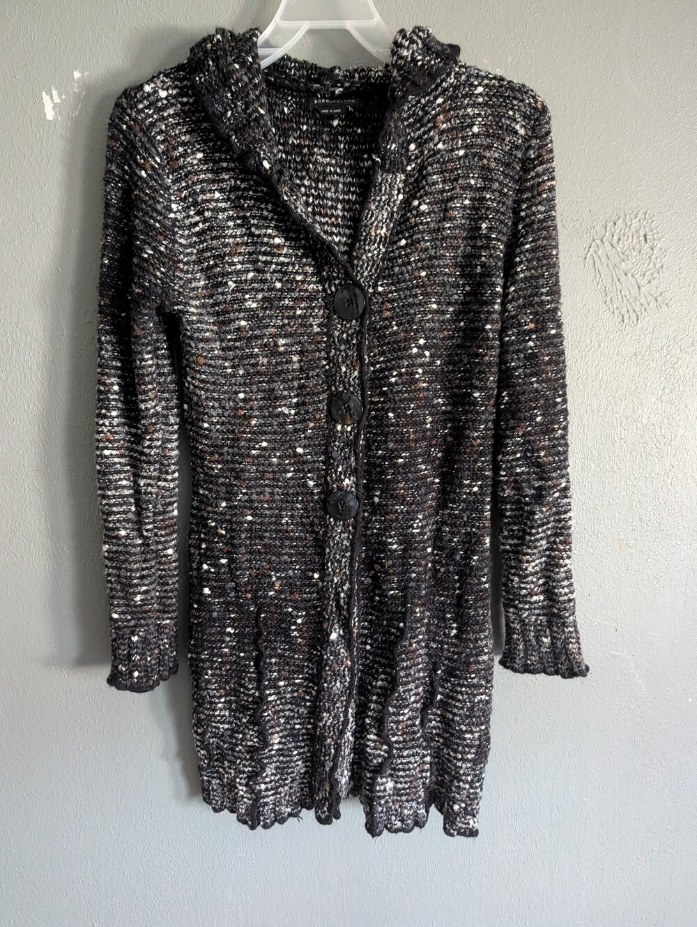 Knitted Cardigan Hoody